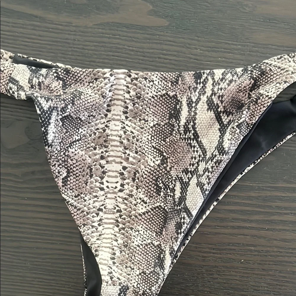 Frankie's Bikinis Snake Print Bikini Bottom